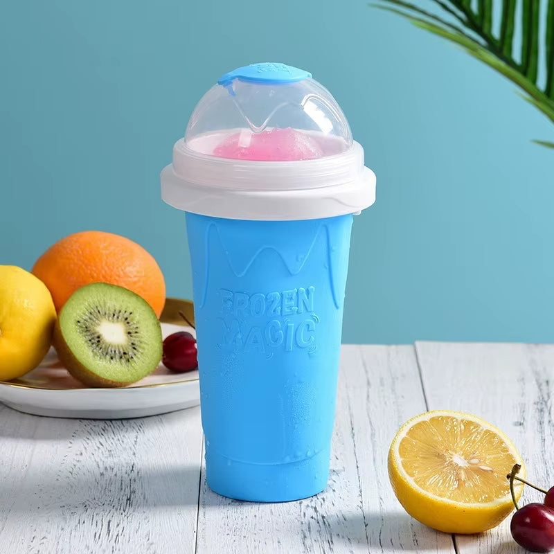 Magic Quick Frozen Smoothies Cup Cooling Cup Slushy Cup Homemade Milk Shake Maker Cooling Cup Squee DIY Birthday Gifts for Kids