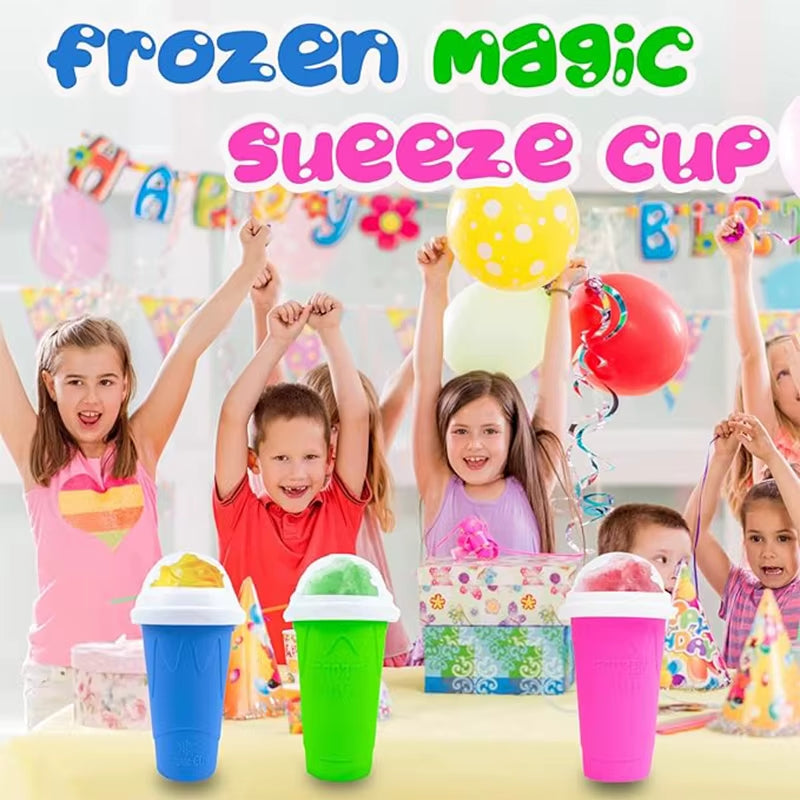 Magic Quick Frozen Smoothies Cup Cooling Cup Slushy Cup Homemade Milk Shake Maker Cooling Cup Squee DIY Birthday Gifts for Kids