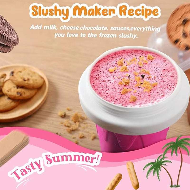 Magic Quick Frozen Smoothies Cup Cooling Cup Slushy Cup Homemade Milk Shake Maker Cooling Cup Squee DIY Birthday Gifts for Kids