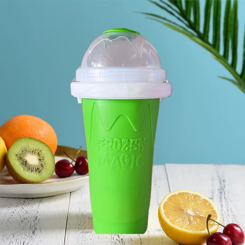 Magic Quick Frozen Smoothies Cup Cooling Cup Slushy Cup Homemade Milk Shake Maker Cooling Cup Squee DIY Birthday Gifts for Kids